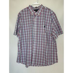 US‎ Polo Assn. Button Down Short Sleeve Shirt Size Classic Preppy Men's XXL